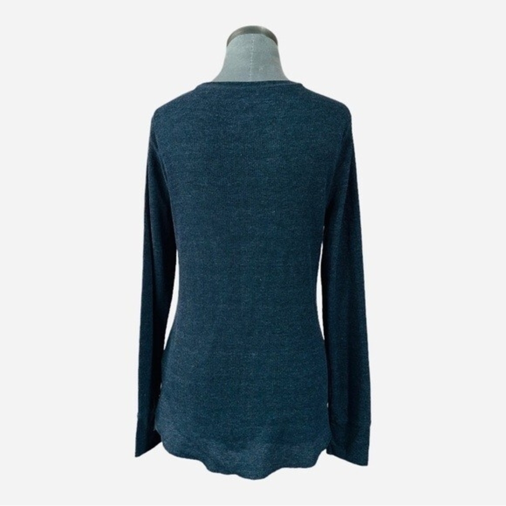 OLD NAVY Essential Rib T Shirt Womens L Dark Grey Long Sleeve Crew Neck Cotton - Picture 5 of 7